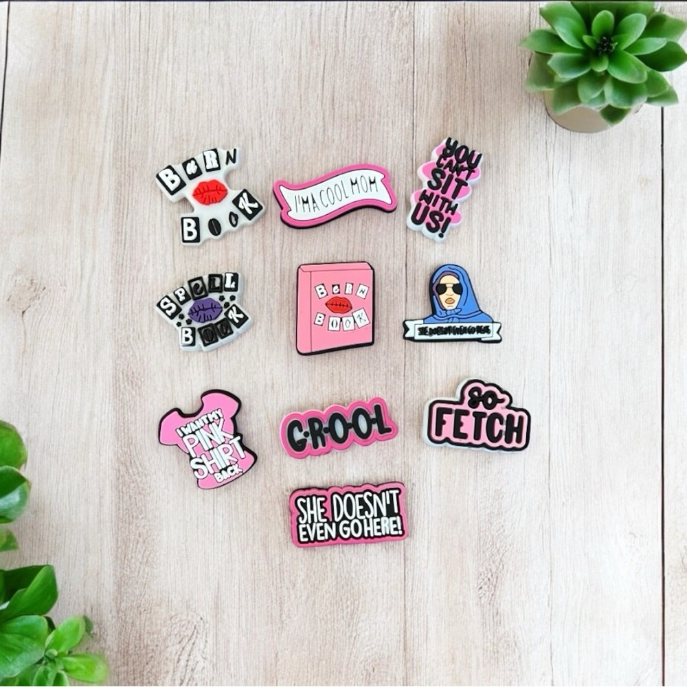 Mean Girls Shoe Charms Set of 10 NIB